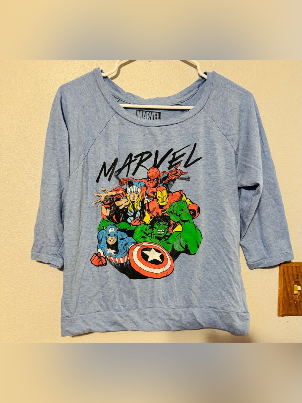 Marvel girl kid size LARGE (11-13) Graphic Sweatshirt - Avengers Print